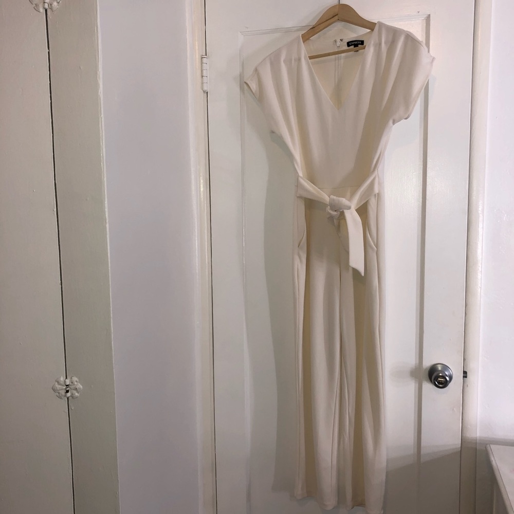 Express White Jumpsuit
